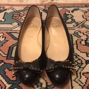 Christian Louboutin Black Flats Size 38 US Size 8